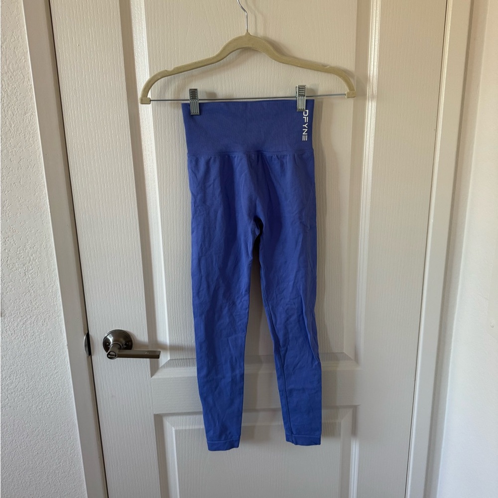 Dyfne Women's High-Waisted Leggings in Blue